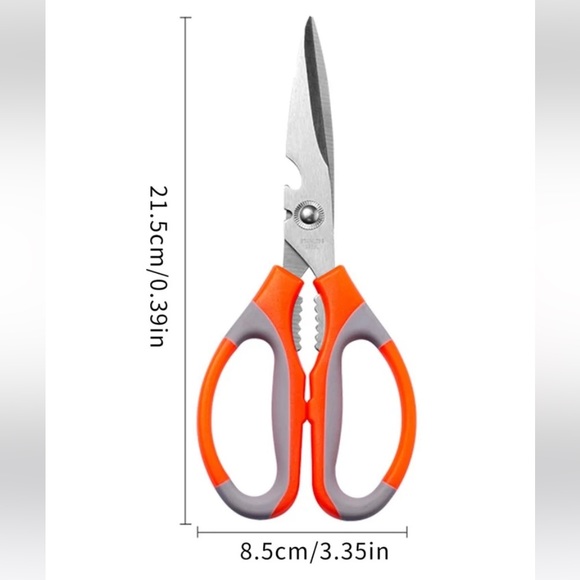 2 pc Multifunctional Scissors, Ultra Sharp Stainless Steel Kitchen Scissors NEW - Picture 2 of 6
